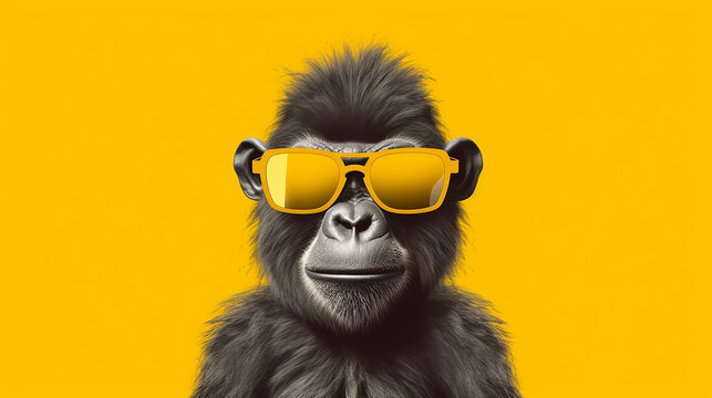 Monkeys Cartoons With Glasses Images – Browse 5,956 Stock Photos, Vectors,  and Video | Adobe Stock