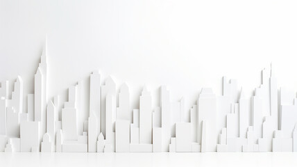 white paper layout city background abstraction flat. Generative AI