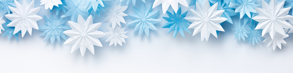 snowflakes falling abstract design background. Generative AI