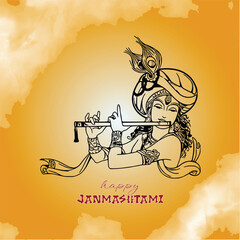 krishna, festival, editable, holy, graphic, vector, design, vishnu, india, divine, lord, bhakti, bansuri, religious, banner, wallpaper, background