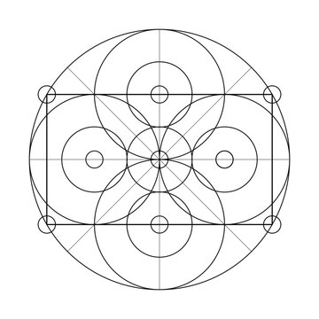 Sacred Geometry Vector Design Elements. This religion, philosophy, and spirituality symbols. the world of geometric with our intricate illustrations.