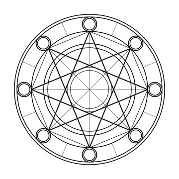 Sacred Geometry Vector Design Elements. This religion, philosophy, and spirituality symbols. the world of geometric mystic mandalas. intricately illustrations.