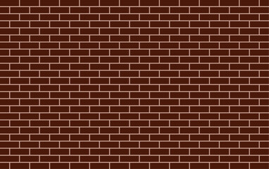 Obraz premium Brown brick wall vector. wall of bricks in flat style