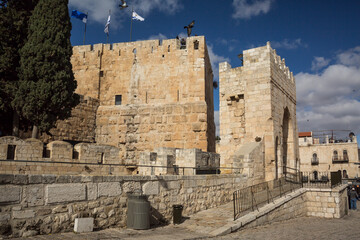 Tower of David Citadel in the Jerusalem Armenian Quarter of the Old City