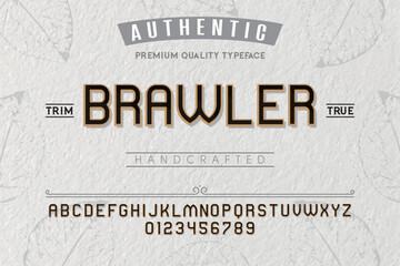 Brawler typeface. For labels and different type designs