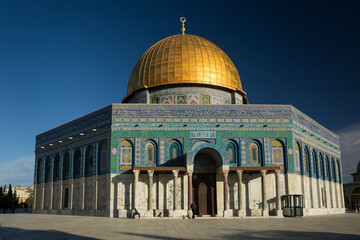 Obraz premium Dome of the Rock on the Temple Mount of the Old City of Jerusalem