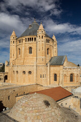 Fototapeta na wymiar Abbey of the Dormition in Jerusalem 