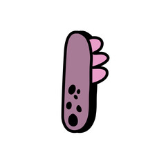 Alphabeth and number cute Vector Illustration