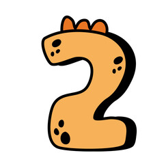 Alphabeth and number cute Vector Illustration