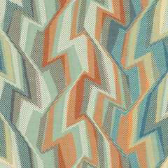 Rug seamless texture with geometric pattern, ethnic fabric, grunge background, boho style pattern, 3d illustration - 625143995