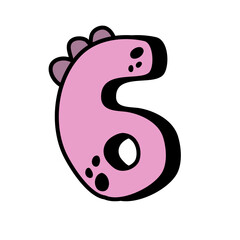 Alphabeth and number cute Vector Illustration
