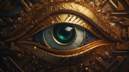 The golden eye of horus. Generative AI
