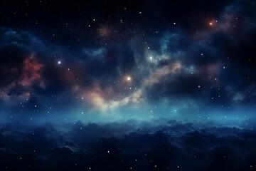 Fototapeta premium Captivating Space Nebula and Galaxy. Generative AI
