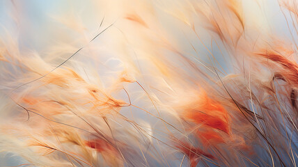 Abstract herbal plant background in pastel colors, autumn and summer landscape, abstraction