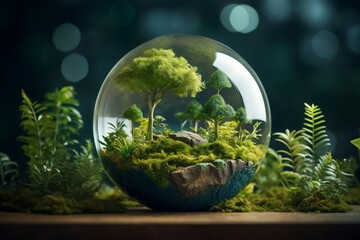 World Environment and Earth Day Concept. Generative AI