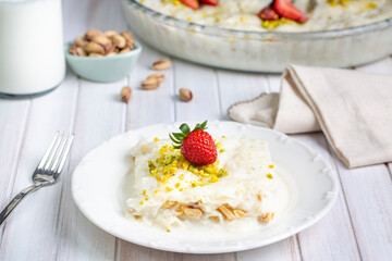 Turkish Traditional Ramadan Dessert Gullac