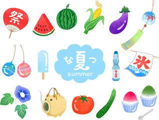 夏のイラスト素材