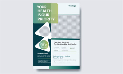  flyer design template. Summer brochure template