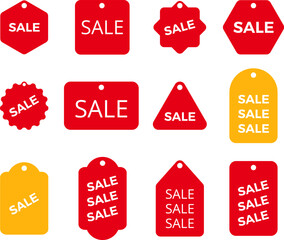 Sale icon. vector sign labels and badges