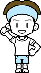 Obraz premium hb部屋着男性_fOL07