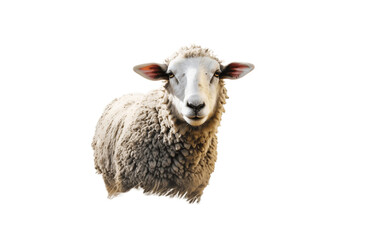 Set of Sheep on Transparent Background. Generative AI