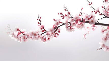 Cherry blossom photo realistic illustration - Generative AI.