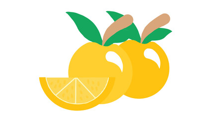 illustration of an orange