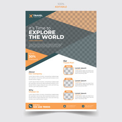 Modern Travel tour flyer template travel Banner or poster