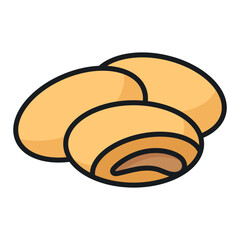 Get your hands on this beautifully designed icon of molasses cookies, editable vector