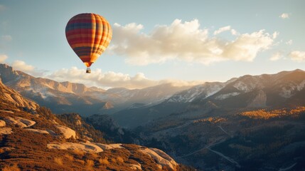 Balloon in the Mountains