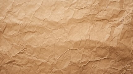 Fototapeta premium Brown Recycled Kraft Paper Crumpled Texture