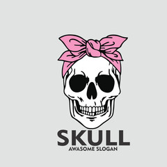 Design logo icon character mascot skull