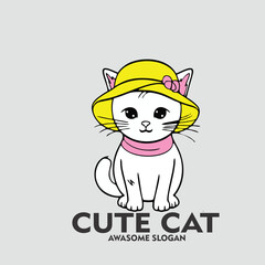 Design logo icon character mascot cat