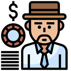 casino line icon,linear,outline,graphic,illustration