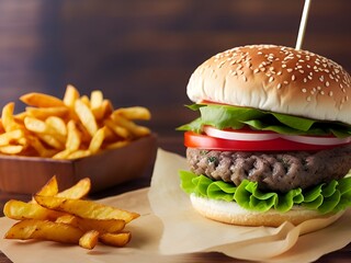 Hamburger Gourmet - AI Generative