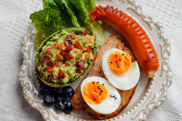Breakfast Sausage and Avocado  Toast