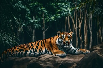 tiger in the zoo generated ai