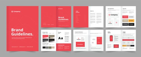 Brand guideline layout template