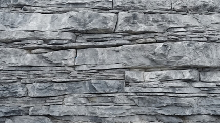 The surface of the mountain is like a stone wall. White gray grunge background with copy space for design. 
