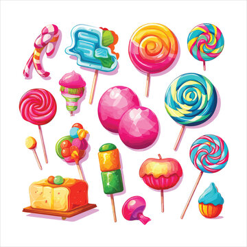 Candy vector graphics colorful design art