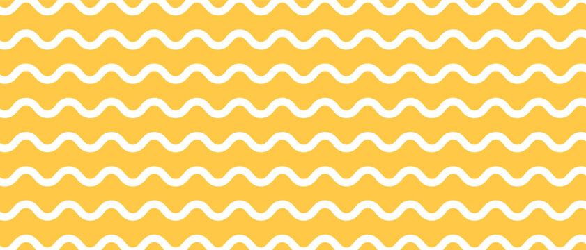 Abstract noodle pattern. Graphic spaghetti background with yellow ramen noodles. Isolated vector illustrations on white background.