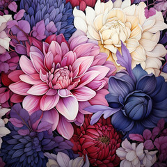 The pattern of the flower can be applied to the pattern of the fabric or clothing.