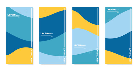 Background template with a cool design element trendy flat colors. Eps. 10