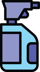 Spray bottle window icon. Outline Spray bottle window vector icon for web design isolated on white background color flat