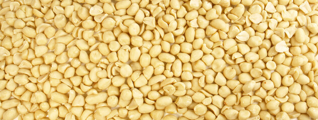 Fresh rraw peeled Peanuts - Background