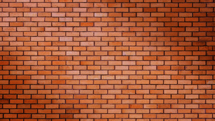 Old vintage brick wall background, Decorative dark brick wall surface for background