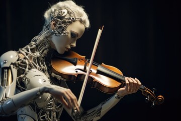 Robot Playing Violin