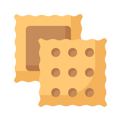 Fresh baked biscuits having chocolate cream inside, characterizing baked chocolate cookies vector