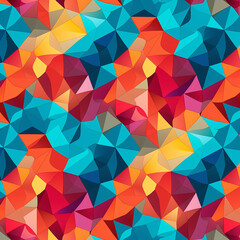 Obraz premium Pattern filled with five different simple colors with generative AI technology