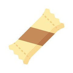 Chocolate candy vector design in modern style, isolated on white background